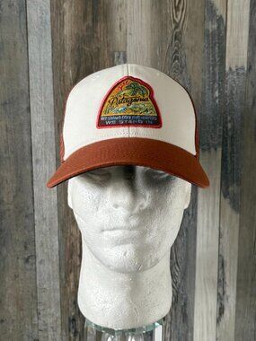 Rare Patagonia “We Stand In” Embroidered Trucker Mesh Cap Hat”  Midcrown Bayou